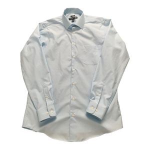 Mens Pronto Uomo Non Iron Light Blue Button Up Dress Shirt 16.5 36/37